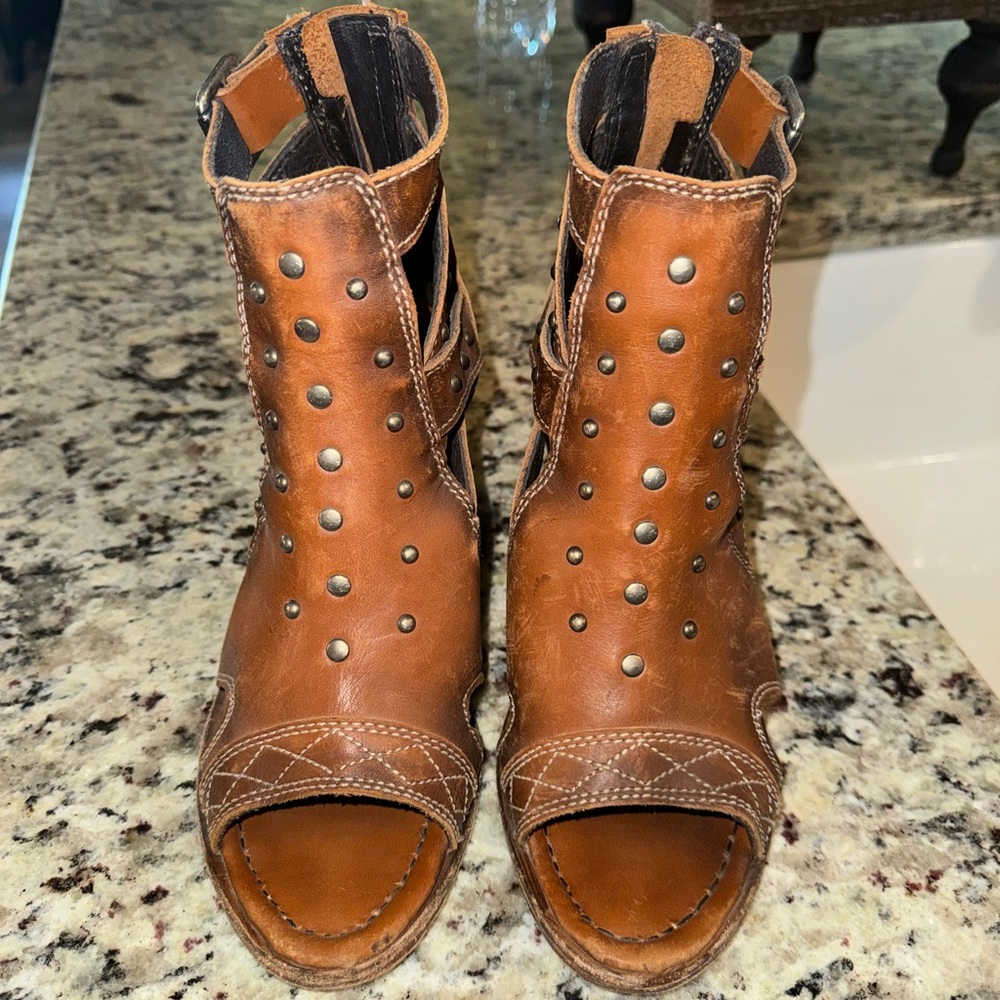 Liberty Black Leather Booties!